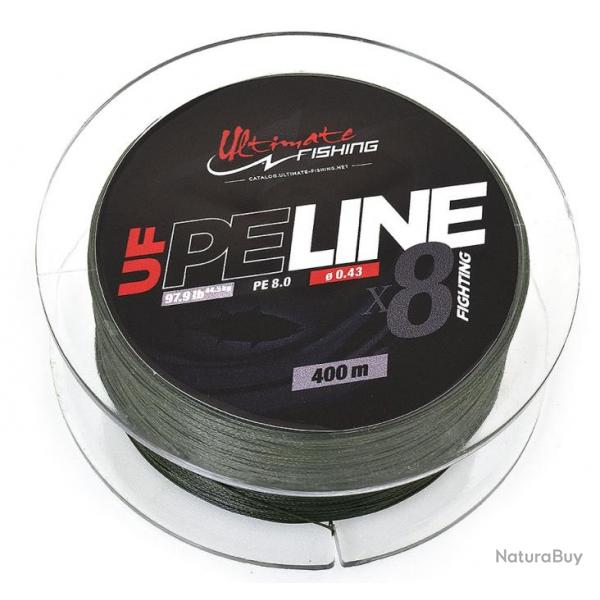 Tresse Ultimate Fishing Uf Pe Line X8 Fighting - 400 M