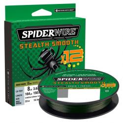 Tresse Spiderwire Stealth Smooth 12 Braid Moss Green 150M 19/100-18KG