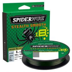 Tresse Spiderwire Stealth Smooth 8 Moss Green 150M 12/100-10,3KG