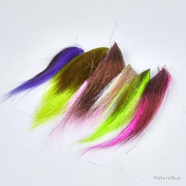 Longs Poils JMC Bucktail De 6 Coloris Fluo