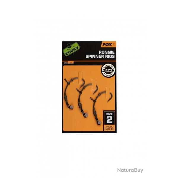 Bas de Ligne Fox Edges Ronnie Medium Curve x3 N4