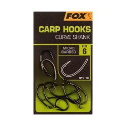 Hamecon Fox Carp Hooks Curve Shank N°2