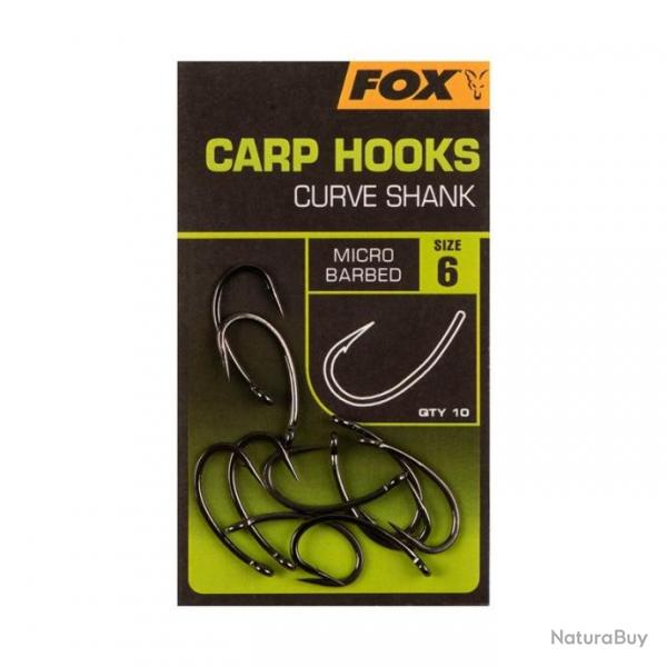 Hamecon Fox Carp Hooks Curve Shank N2