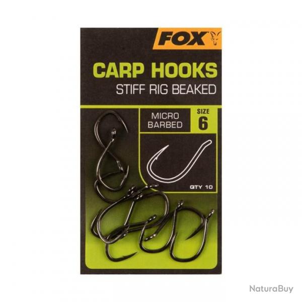 Hamecon Fox Carp Hooks Stiff Rig Beaked N6