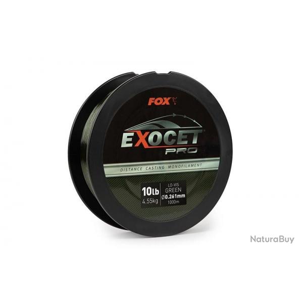 Nylon Fox Exocet Pro Low Vis Green 1000M 31/100-5,9KG