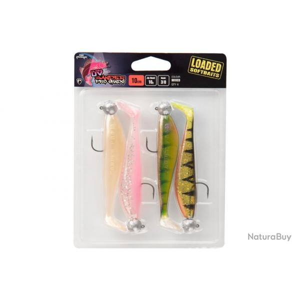 Leurre Souple Montee Fox Rage UV Zander Pro Loaded x4 MULTICOLOR