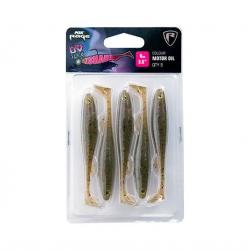 Leurre Souple Fox Rage Slick Shad UV 9cm x5 MOTOR OIL