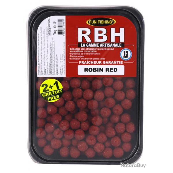 Bouillettes Fun Fishing RBH 15mm - 800gr Robin Red