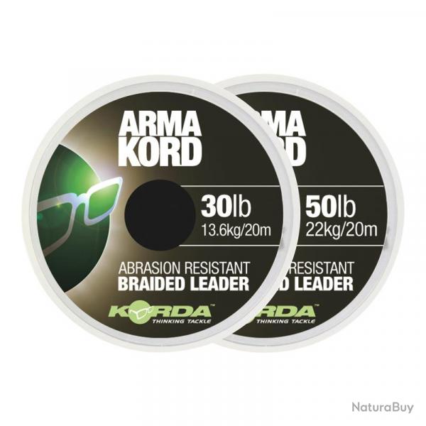 Tresse a Bas de Ligne Korda Arma-Kord 20M 50LBS