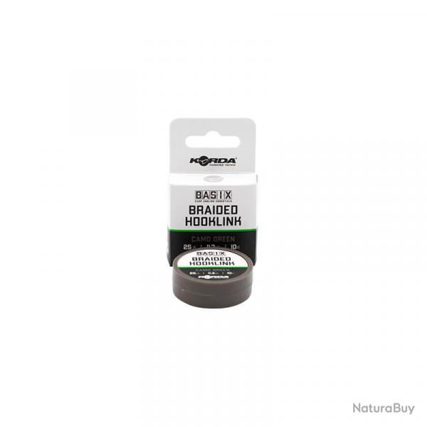 Tresse a Bas de Ligne Korda Basix Braided Hooklink 10M 25LBS