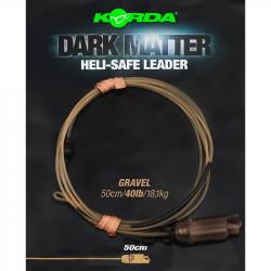 Montage Helicoptere Korda Dark Matter Leader Heli Safe 40Lb - 50Cm GRAVEL