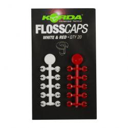 Stop-Appat Korda Floss Caps WHITE RED