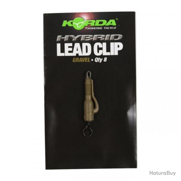 Kit Clip Plombs Korda Hybrid Lead Clips GRAVEL