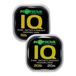 Fluorocarbon Korda IQ - The Intelligent Hooklink 20M 10LBS