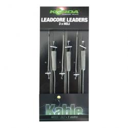 Montage Helicoptere Korda Leadcore Leader Heli Gravel X3 - 1M WEED SILT
