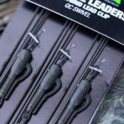 Montage Clip Plombs Korda Leadcore Leaders - Hybrid Lead Clip Quick Change Swivel 1M WEED