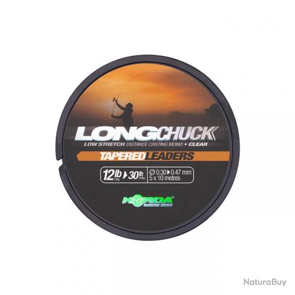 Tete de Ligne Korda Longchuck Tapered Leaders 30/100-47-100