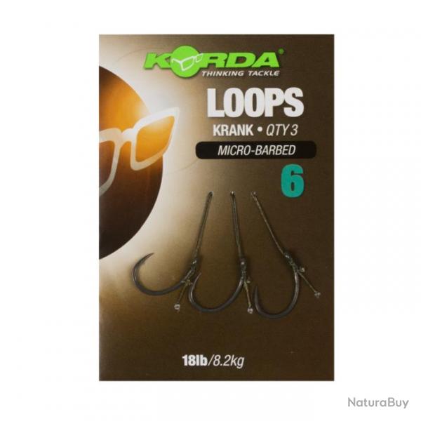 Bas de Ligne Korda Loop Rigs Krank 18 Lb N4