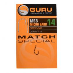 Hamecon Guru Match Special Hook Barbed/Spade End N°16