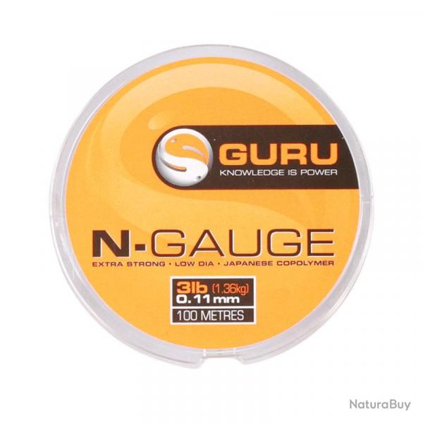 Nylon a Bas de Ligne Guru N-Gauge 100M 17/100