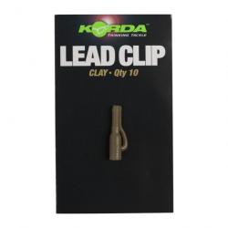 Clip Plombs Korda Safe Zone Lead Clips CLAY