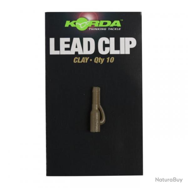 Clip Plombs Korda Safe Zone Lead Clips CLAY