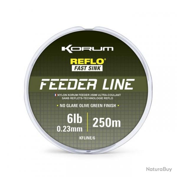 Nylon Korum Feeder Line 250M 10LBS