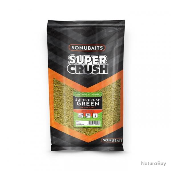 Amorce Sonubaits Supercrush Green Groundbait 2Kg