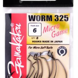 Hamecon Gamakatsu Worm 325 Micro Game Hooks 6