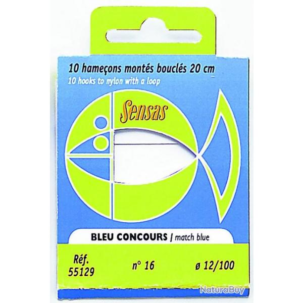 Hamecon Monte Sensas Bleu Concours 20Cm N16 10/100
