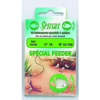 Hamecon Monte Sensas Bleu Concours 20Cm N°18 10/100 - Hameçons Coup & Anglaise (10221601