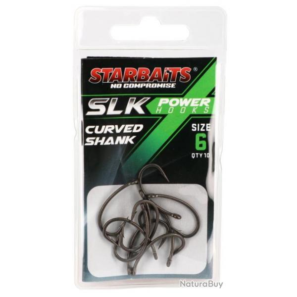 Hamecon Simple Starbaits Power Hook Ptfe Coated Curved Shank N6