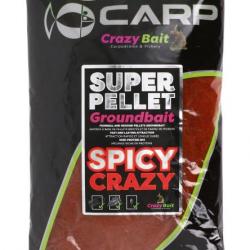 Amorce Feeder Sensas Super Pellet Groundbait 1kg Spicy Crazy