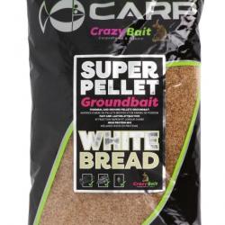 Amorce Feeder Sensas Super Pellet Groundbait 1kg White Bread