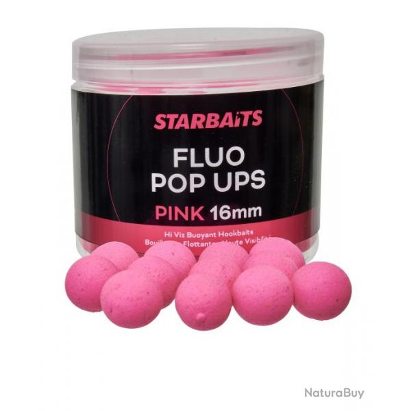 Bouillette Flottante Starbaits Fluo Pop Ups Pink 70G 16MM