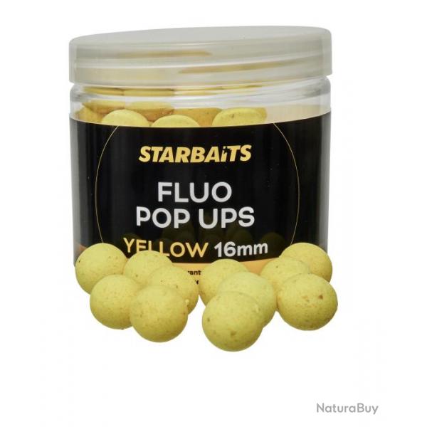 Bouillette Flottante Starbaits Fluo Pop Ups Yellow 70G 16MM
