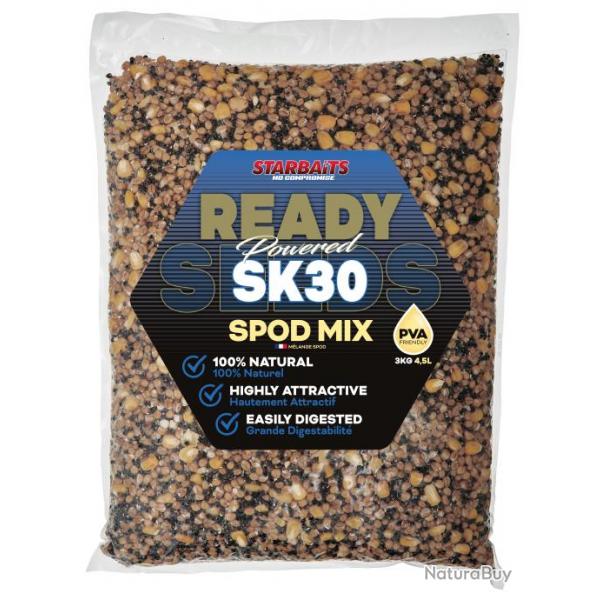 Graine Starbaits Ready Seeds Sk30 Spod Mix 3KG