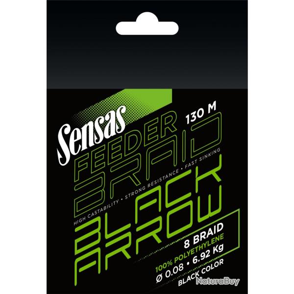 Tresse Sensas Black Arrow Braid 130M 12/100-9,9KG