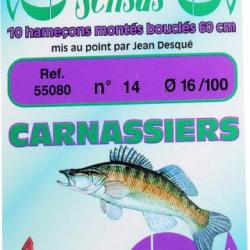 Bas De Ligne Sensas Carnassier Perche N°2 28/100