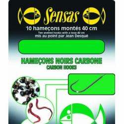 Hamecon Monte Sensas Noir Carbone N°14 14/100