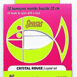 Hamecon Monte Sensas Crystal Rouge 20Cm N°16 10/100