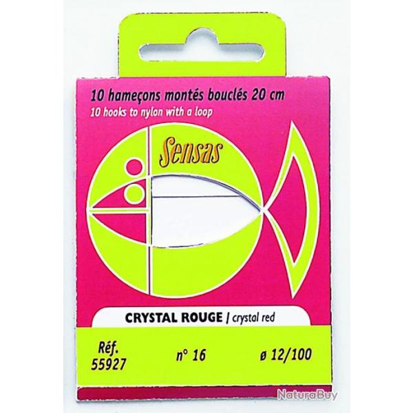 Hamecon Monte Sensas Crystal Rouge 20Cm N16 12/100