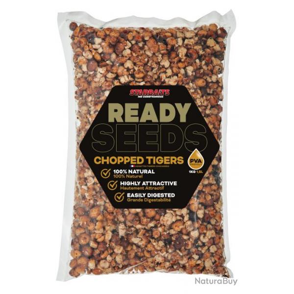 Graines Cuites Starbaits Ready Seeds Chopped Tigers 1KG