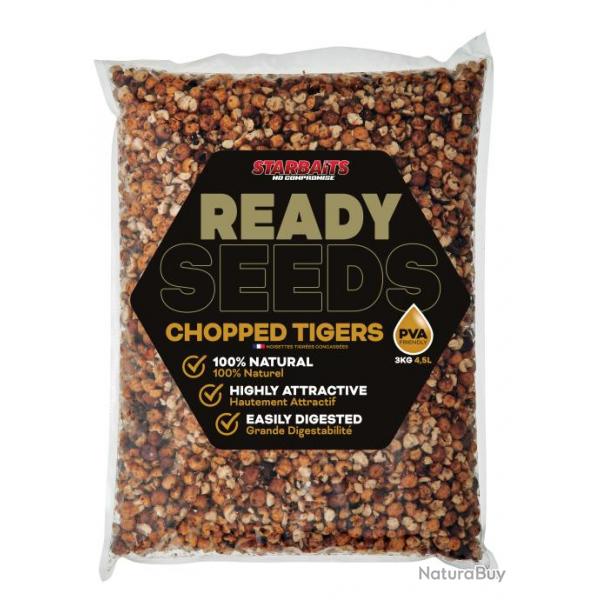 Graines Cuites Starbaits Ready Seeds Chopped Tigers 3KG