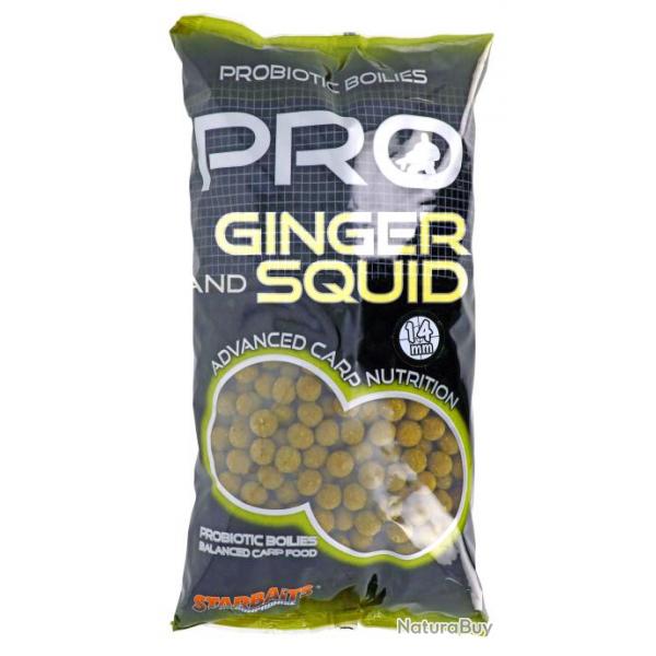 Bouillette Starbaits Probiotic Pro Ginger Squid Hard Baits 20Mm 200G 24MM