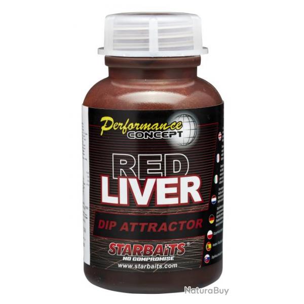 Additif Liquide Starbaits Performance Concept Red Liver Dip Attractor 200Ml
