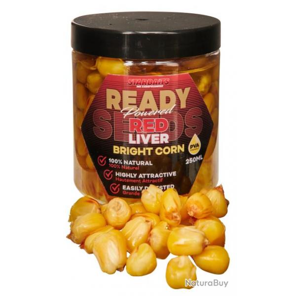 Graine Starbaits Ready Seeds Bright Corn Red Liver 250Ml