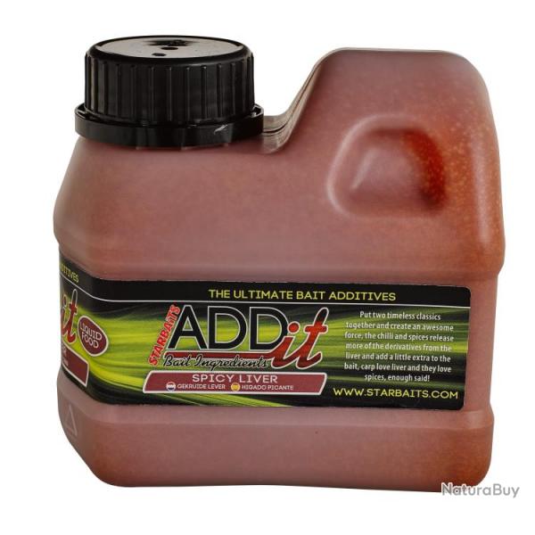 Additif Liquide Starbaits Add'It Spicy Liver Liquide 500Ml