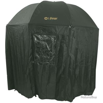 Tente Parapluie De Pêche 250x240 Cm - Nylon Imperméable, Inclinaison 45°, Avec Paroi Latérale - Idéale Pêche, Plage, Camping