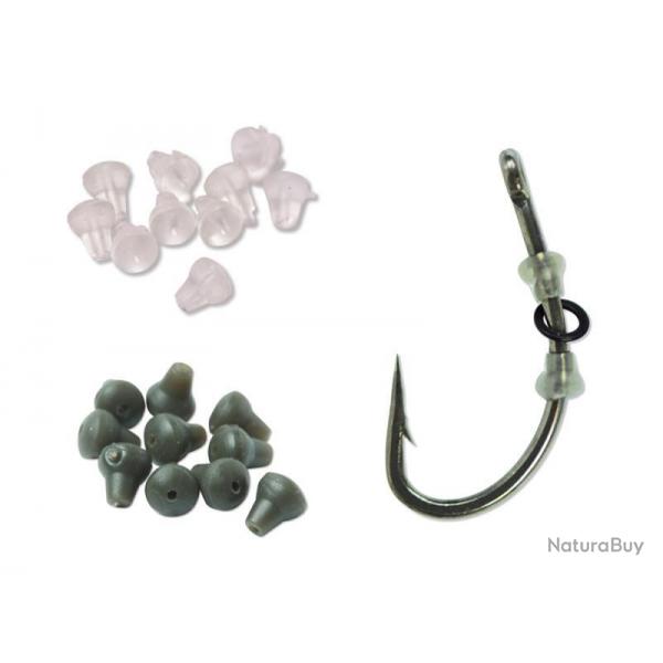 Perle D-Rig Carp Spirit Ring Stops x10 KHAKI